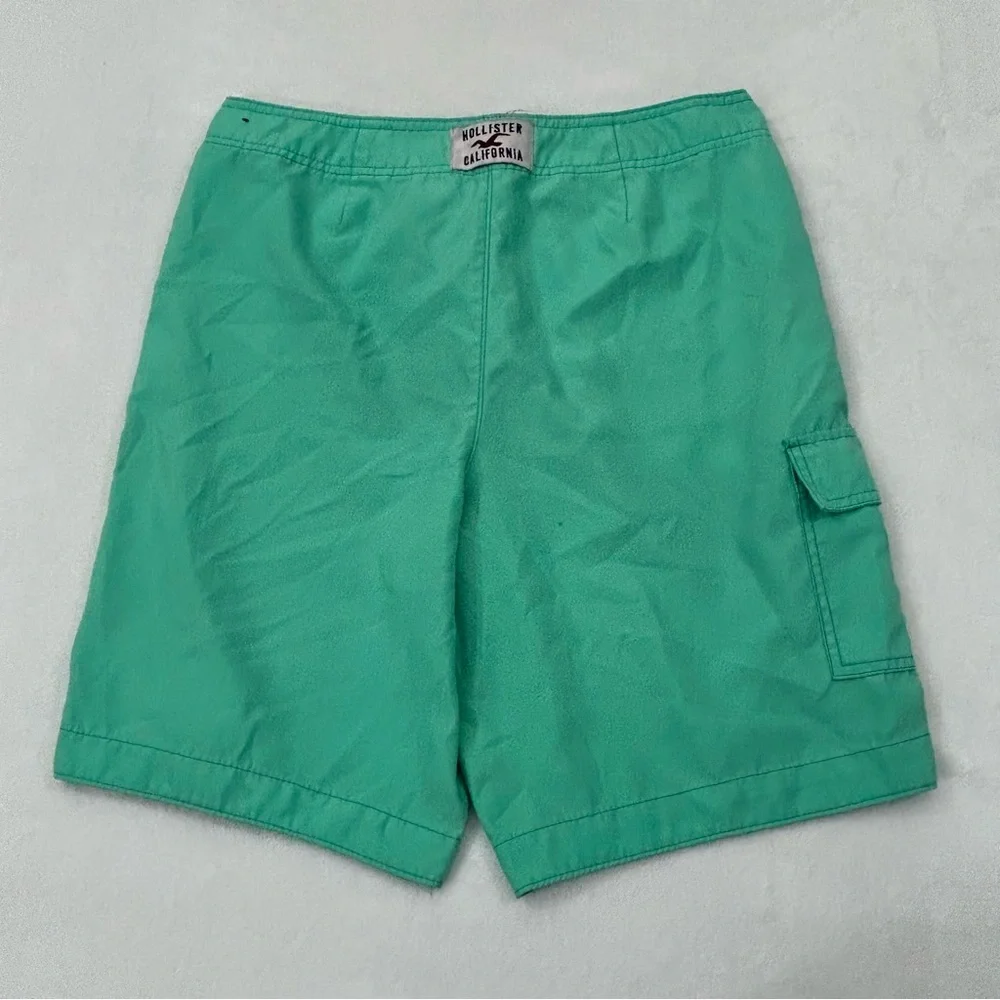 Hollister California Mint Green Surf Swim Trunks Board Shorts Men’s Size L 34-36